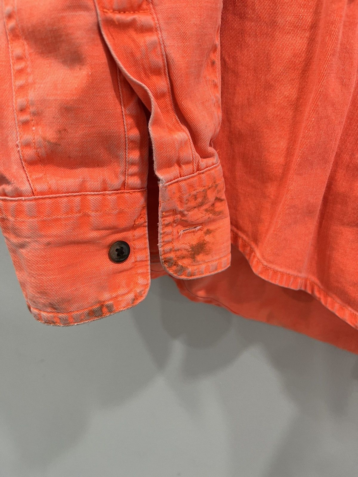 L.L. Bean Vintage LL Bean Button Up Shirt neon orange Size US XL / EU 56 / 4 - 5 Thumbnail