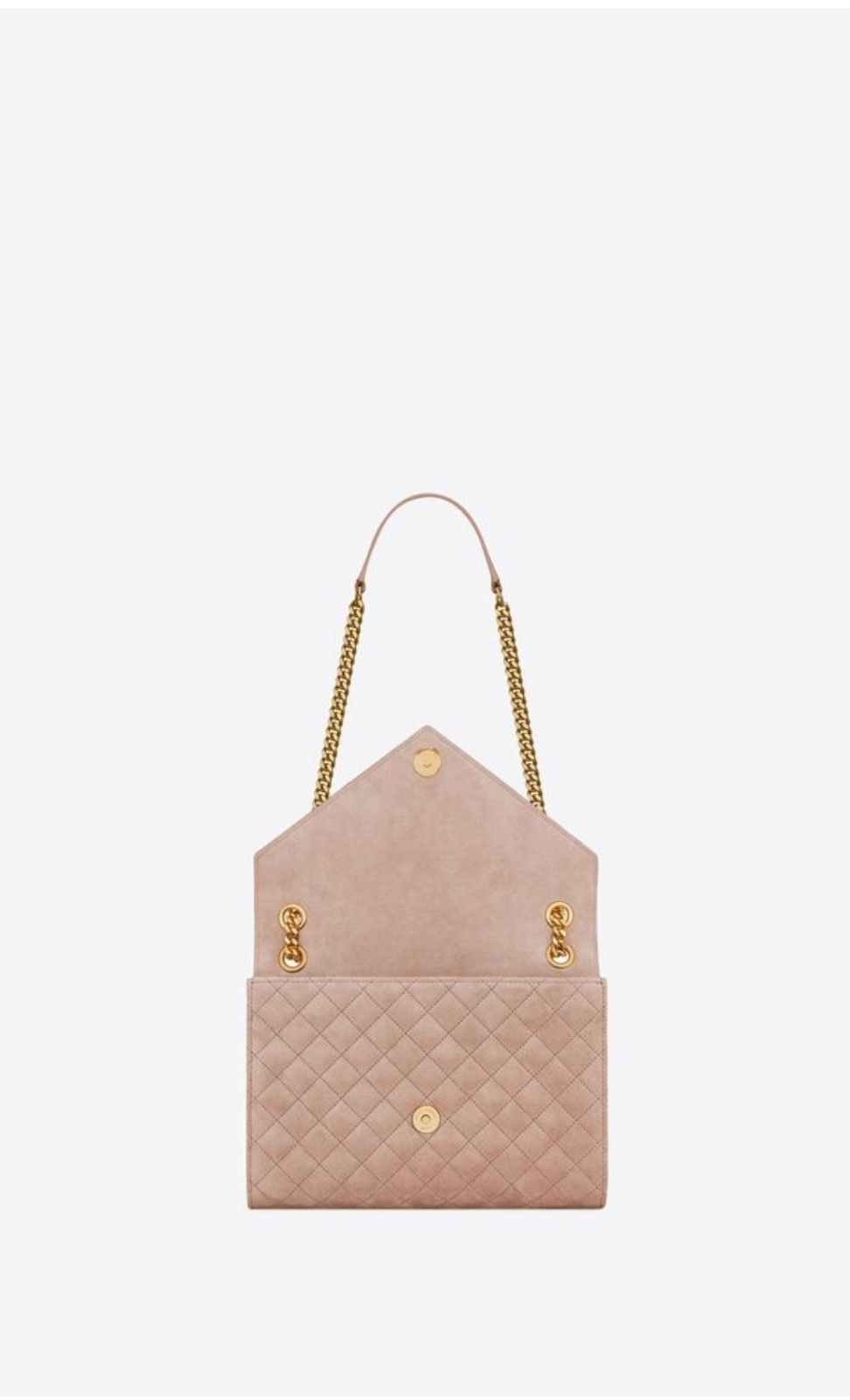 Saint Laurent Paris o1b1hav110724 Size: OS / Envelope Medium Suede Bag in Beige Size ONE SIZE - 4 Thumbnail