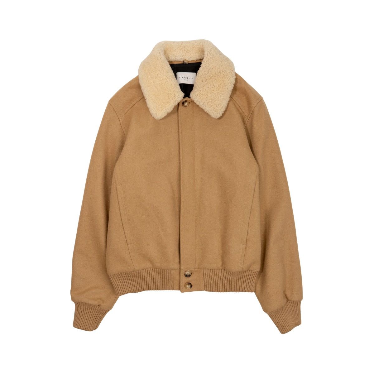 Sandro Sandro Wool Aviator Jacket Size US S / EU 44-46 / 1 - 2 Thumbnail
