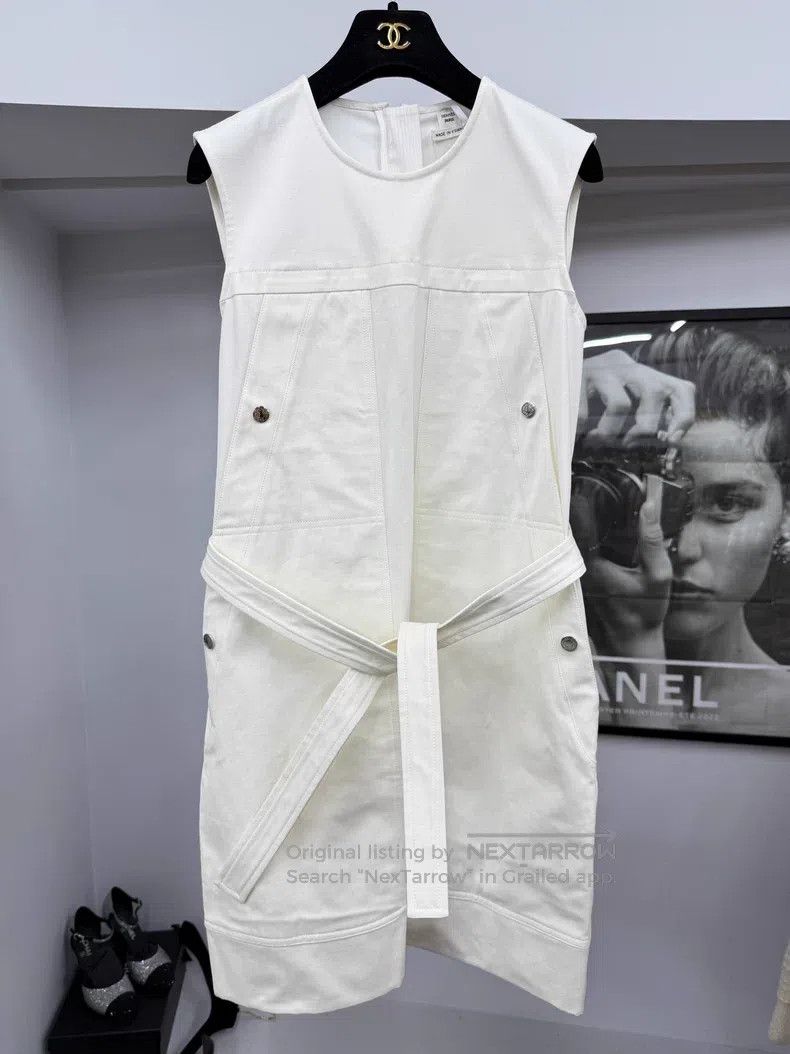Hermes Hermes White vest dress Size XS / US 0-2 / IT 36-38 - 1 Thumbnail