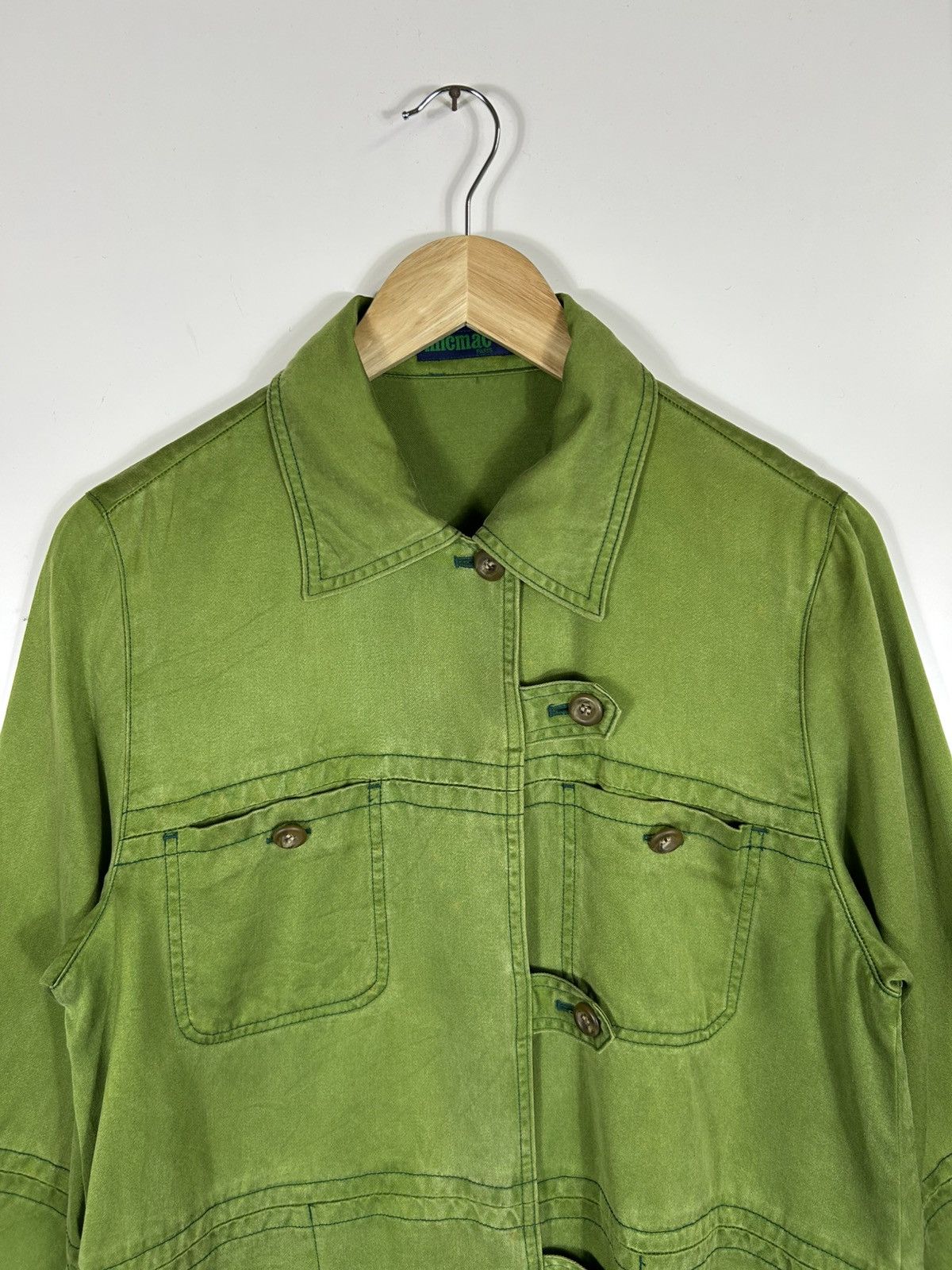 RENOWN ⚡️Vintage Designer MicMac Paris Button Shirt Jacket Size S / US 4 / IT 40 - 4 Thumbnail