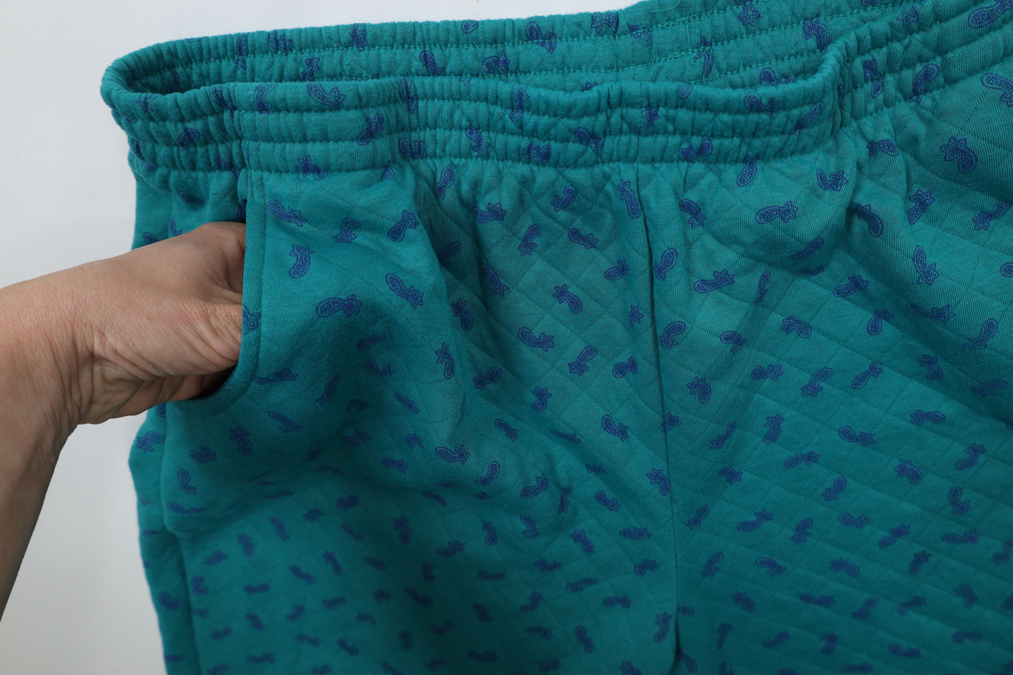 Vintage Vintage 90s Streetwear Paisley Cuffed Sweatpants Joggers Size 22" - 7 Thumbnail