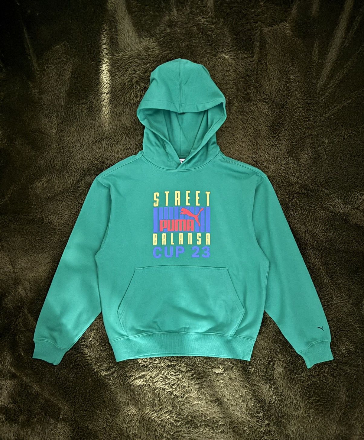 Puma [M] Balansa x Puma Graphic Print Relaxed Fit Hoodie Green Size US M / EU 48-50 / 2 - 1 Thumbnail
