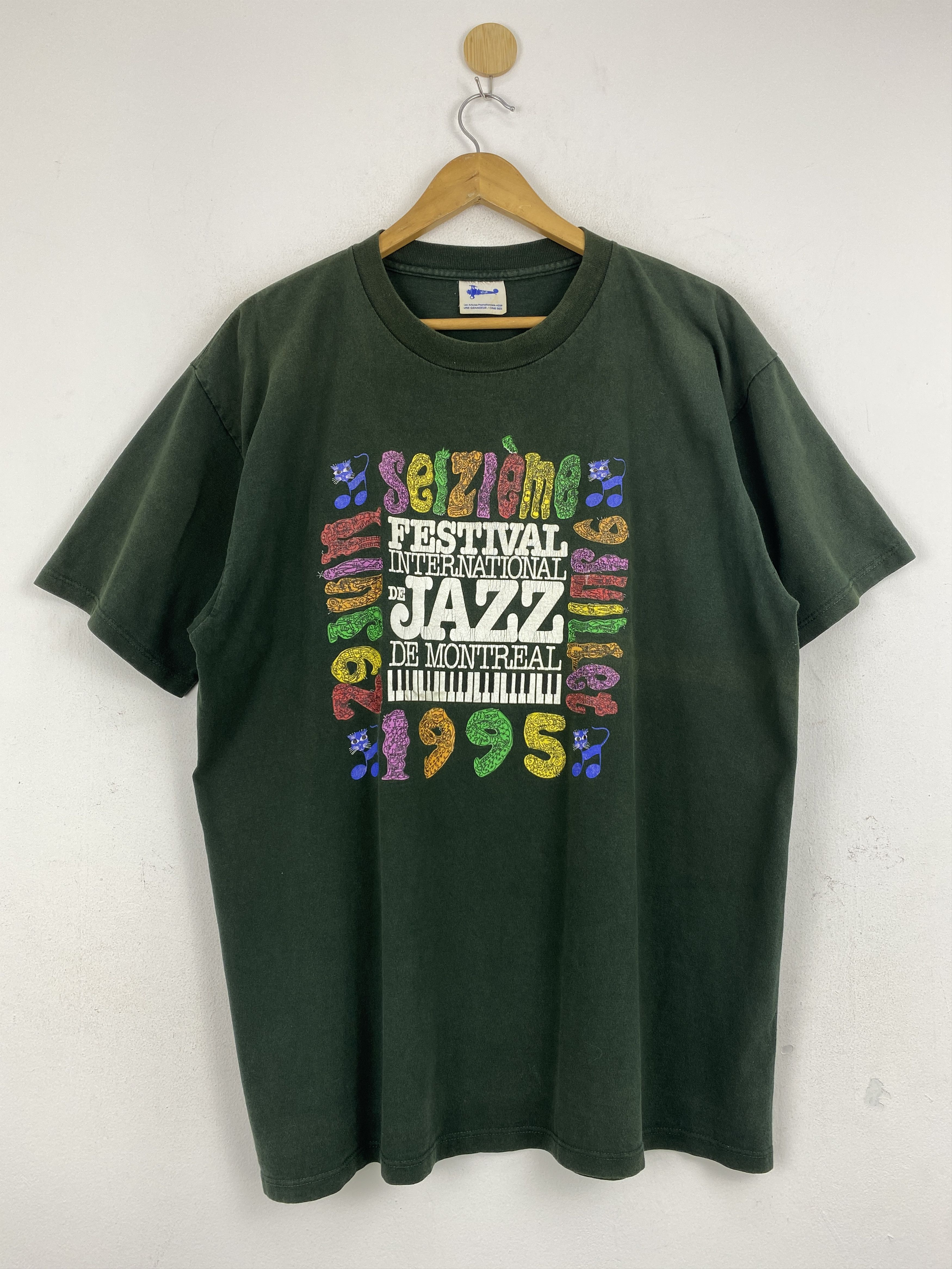 Vintage Vintage 90s Festival De Jazz De Montreal Tee TA0577 Size US L / EU 52-54 / 3 - 1 Thumbnail