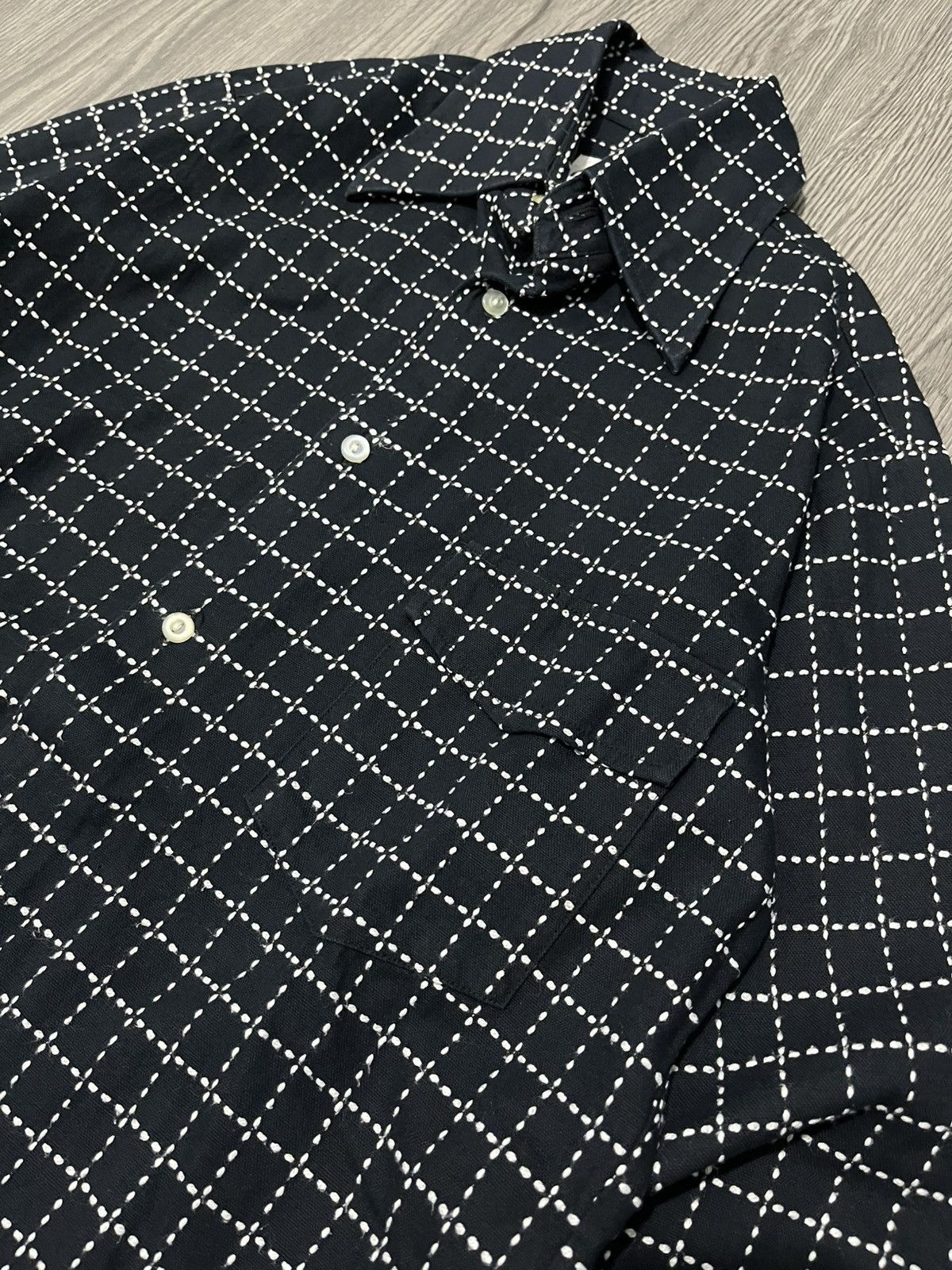 Japanese Brand 🇯🇵Vtg Inoue Sashiko long-sleeved shirt🇯🇵 Size US M / EU 48-50 / 2 - 5 Thumbnail