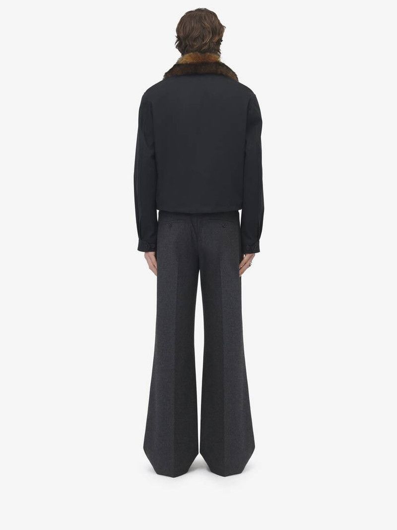 Alexander McQueen o1srvl11e0226 Shearling Detail Blouson Jacket​ In Black Size US M / EU 48-50 / 2 - 5 Thumbnail
