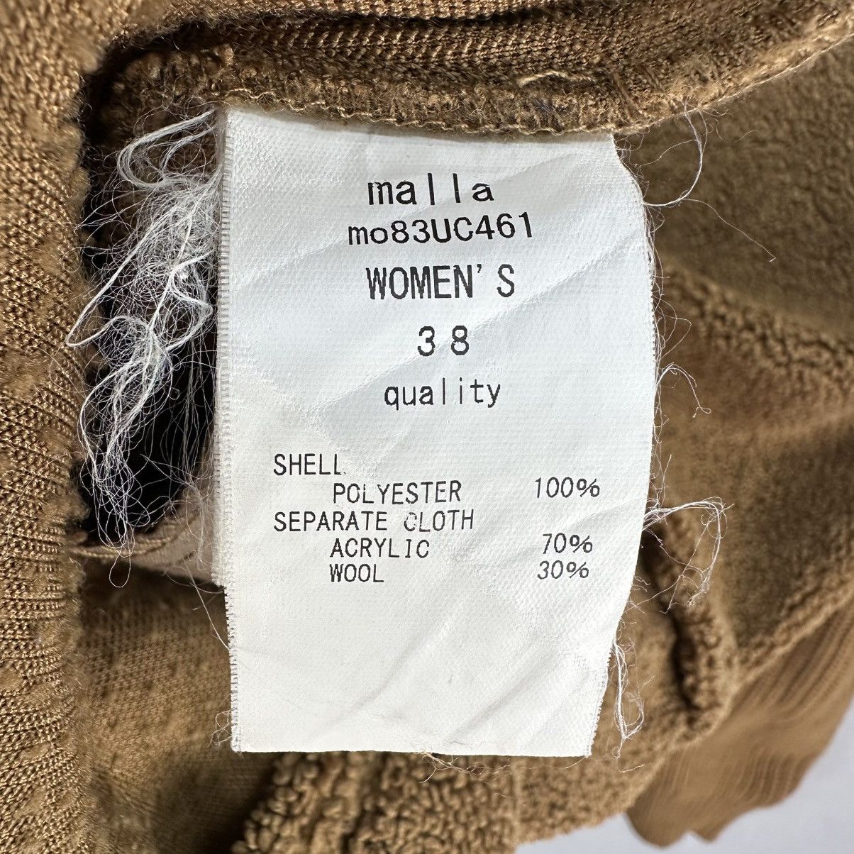 Japanese Brand × Vintage Vintage 90's Deep Pile Cardigan Women Jacket by Mal La Size XS / US 0-2 / IT 36-38 - 13 Thumbnail