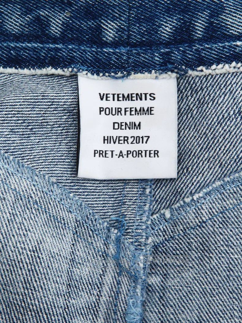 Vetements Vetements size XS High Waisted Patchwork Denim Pants Size US 27 - 6 Thumbnail