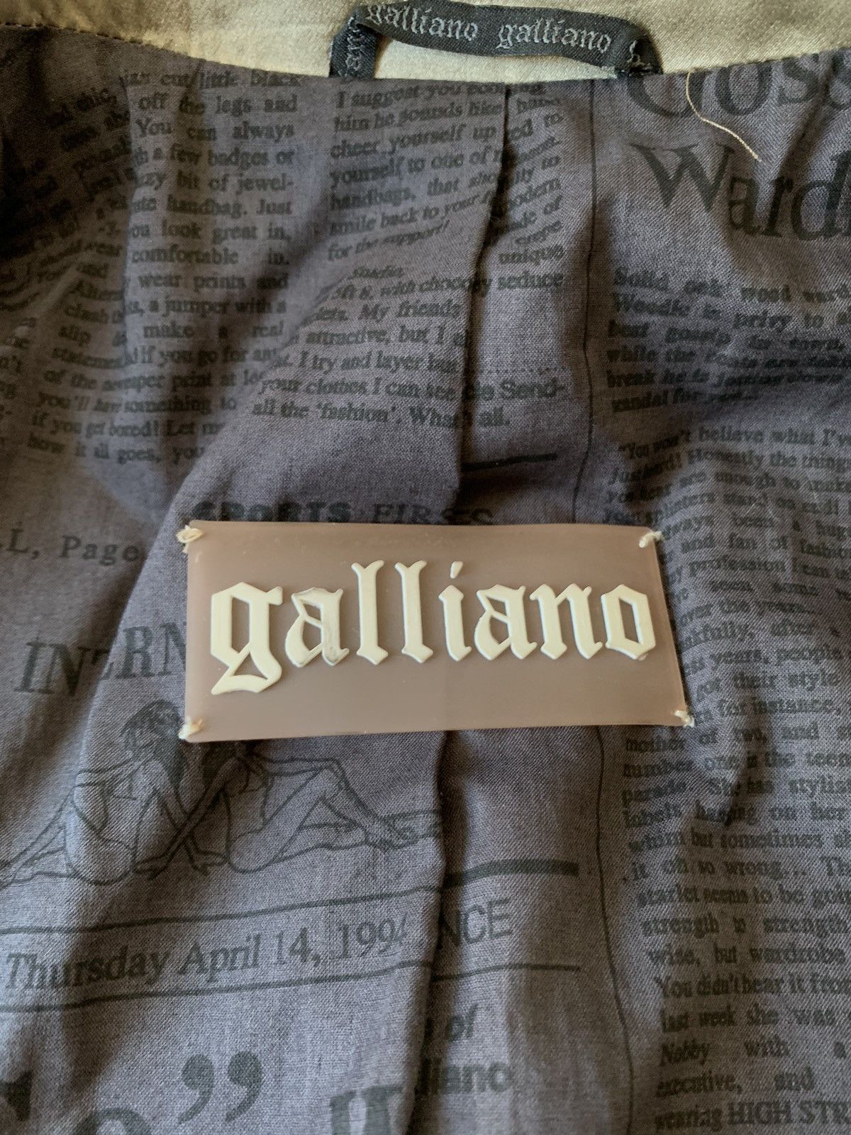 John Galliano John Galliano Checkered Silk Blazer Size US M / EU 48-50 / 2 - 3 Thumbnail
