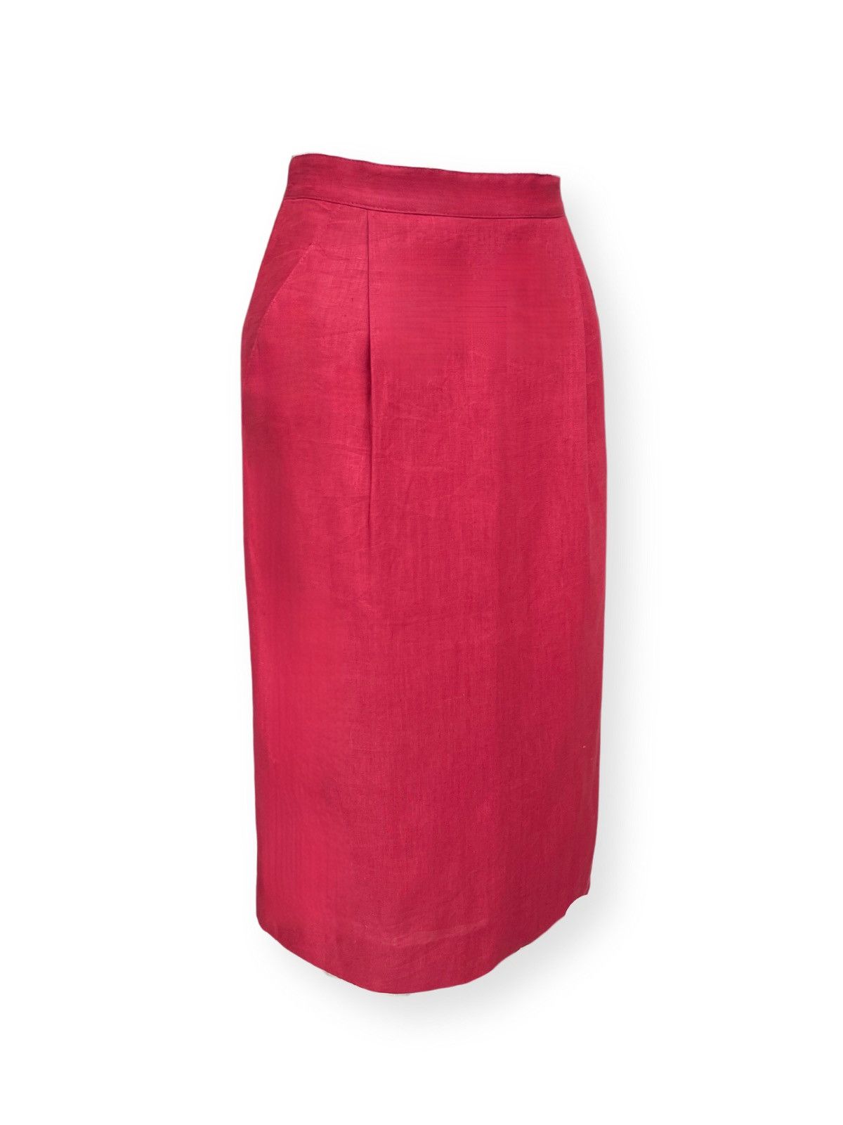 Vintage Gucci Archived 80s Linen Skirt Size 27" / US 4 / IT 40 - 2 Thumbnail