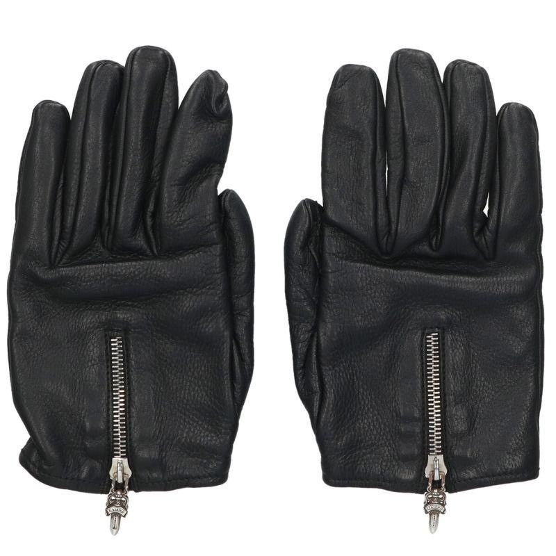 Chrome Hearts Chrome Hearts Dagger zip Cashmere Leather Gloves size 9 Size ONE SIZE - 1 Thumbnail