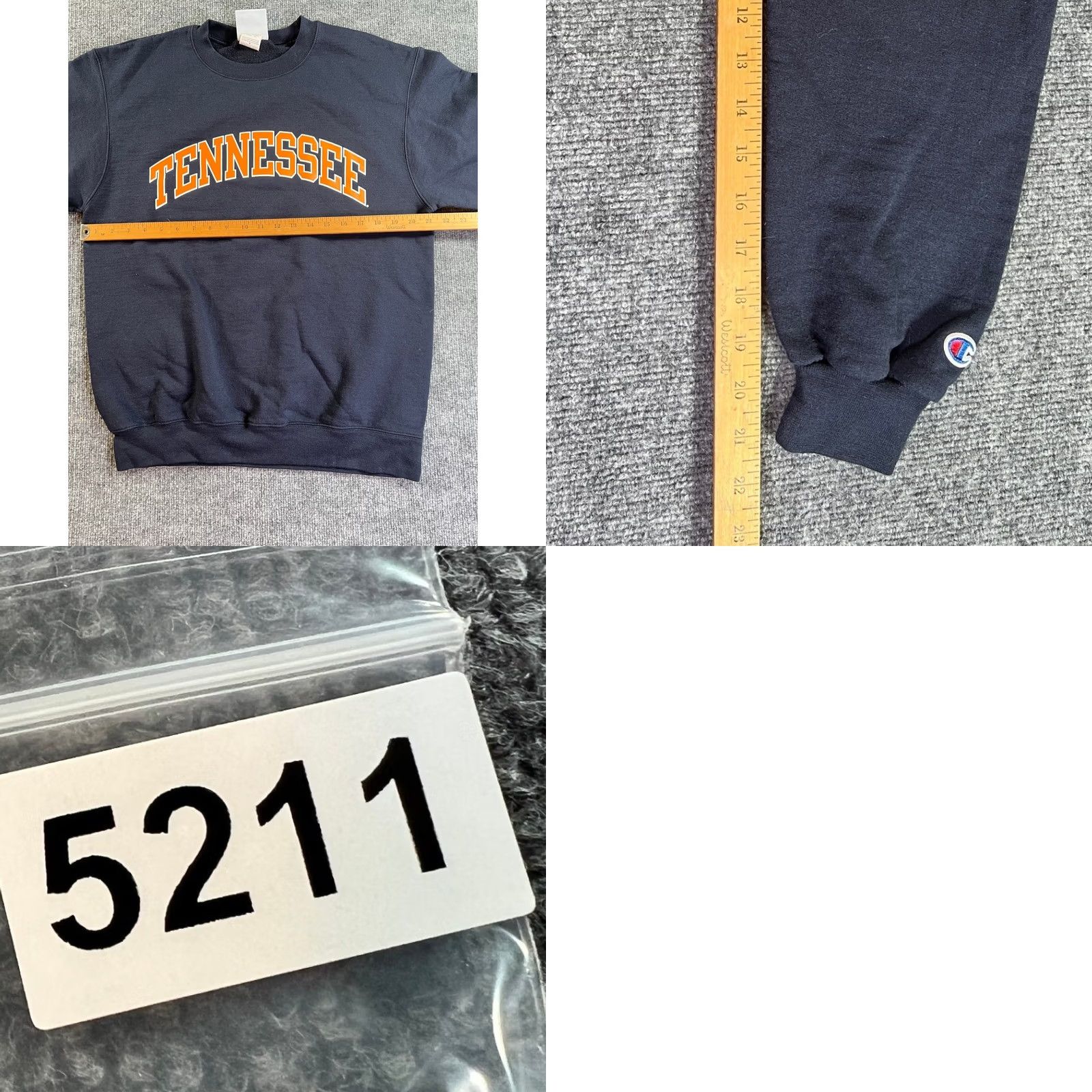 Champion VINTAGE Champion Tennessee Sweatshirt Mens M Navy Arched Graphic Pullover Logo Size US M / EU 48-50 / 2 - 8 Thumbnail