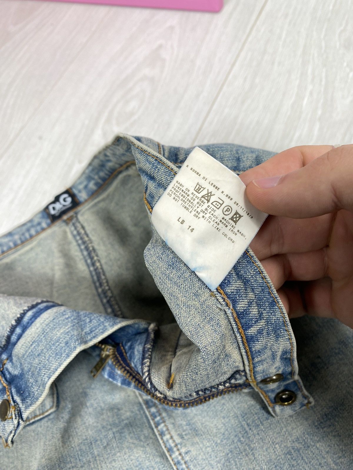 Dolce & Gabbana × Vintage Dolce & Gabbana Jeans Skirt Mini Size 28" / US 6 / IT 42 - 13 Thumbnail