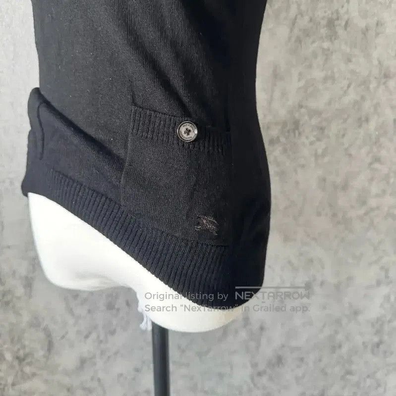 Burberry Burberry Black Wool Short Sleeve T-Shirt. Size M / US 6-8 / IT 42-44 - 4 Thumbnail