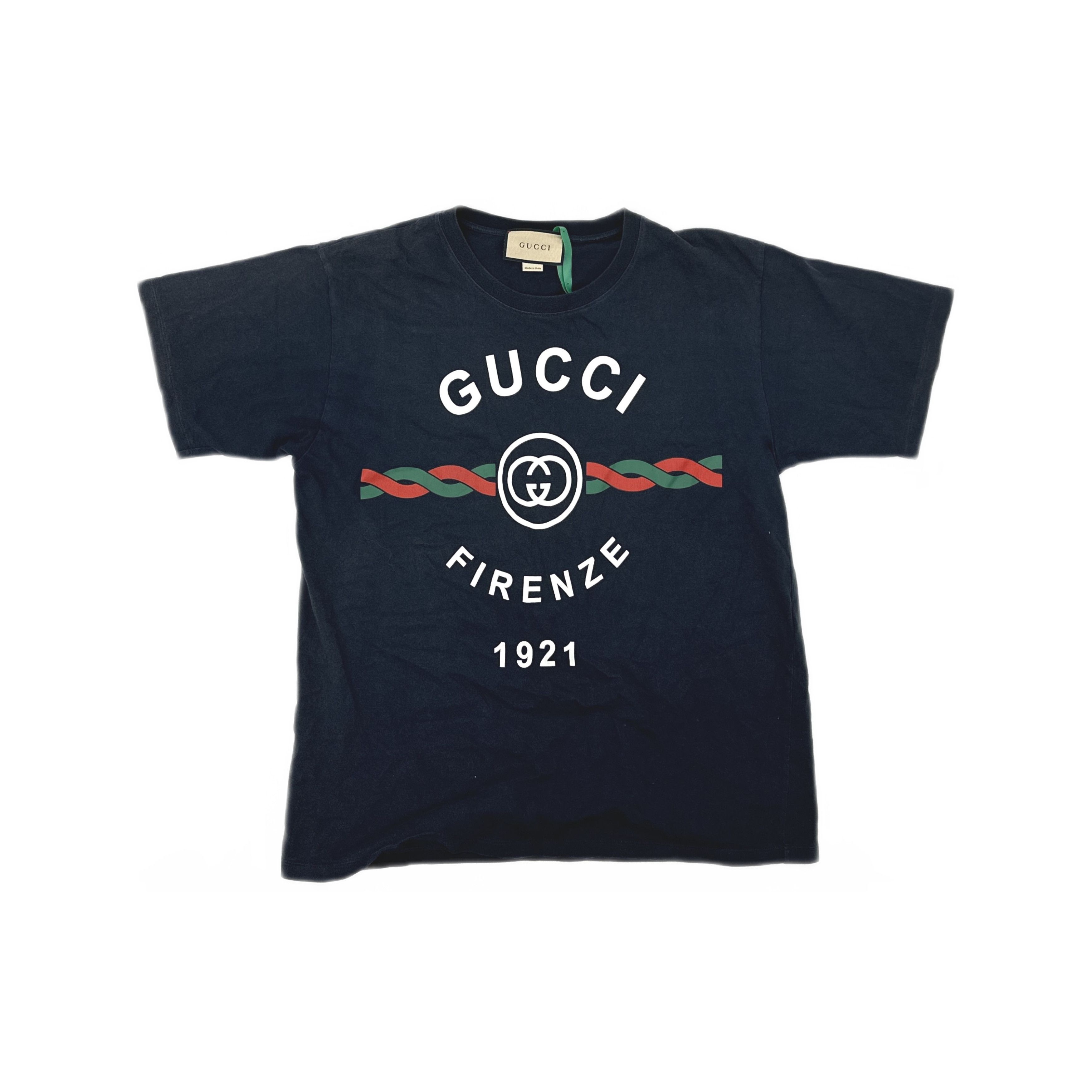 Gucci Glitter logo t shirt | Grailed