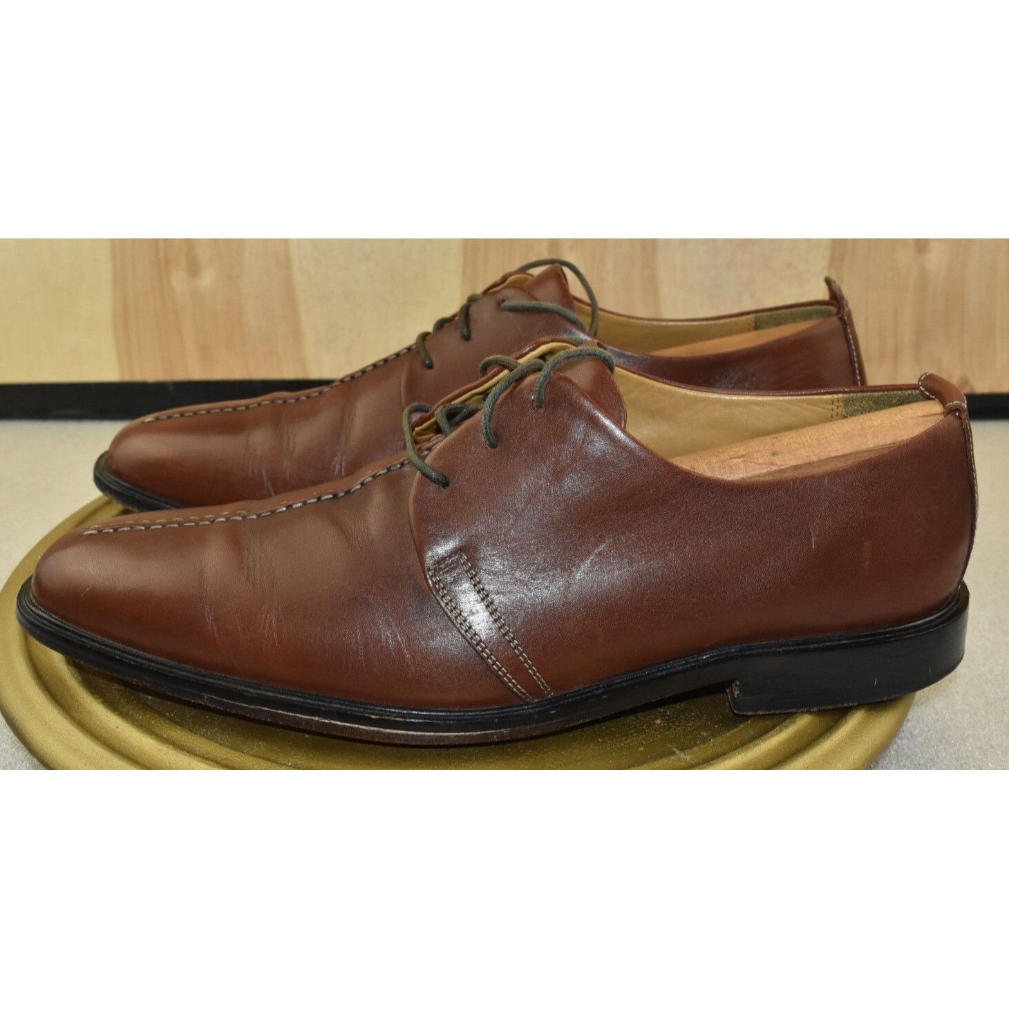 Cole Haan Cole Haan Beckett II Men's Shoes 11 M Brown Leather Split To Size US 11 / EU 44 - 5 Thumbnail