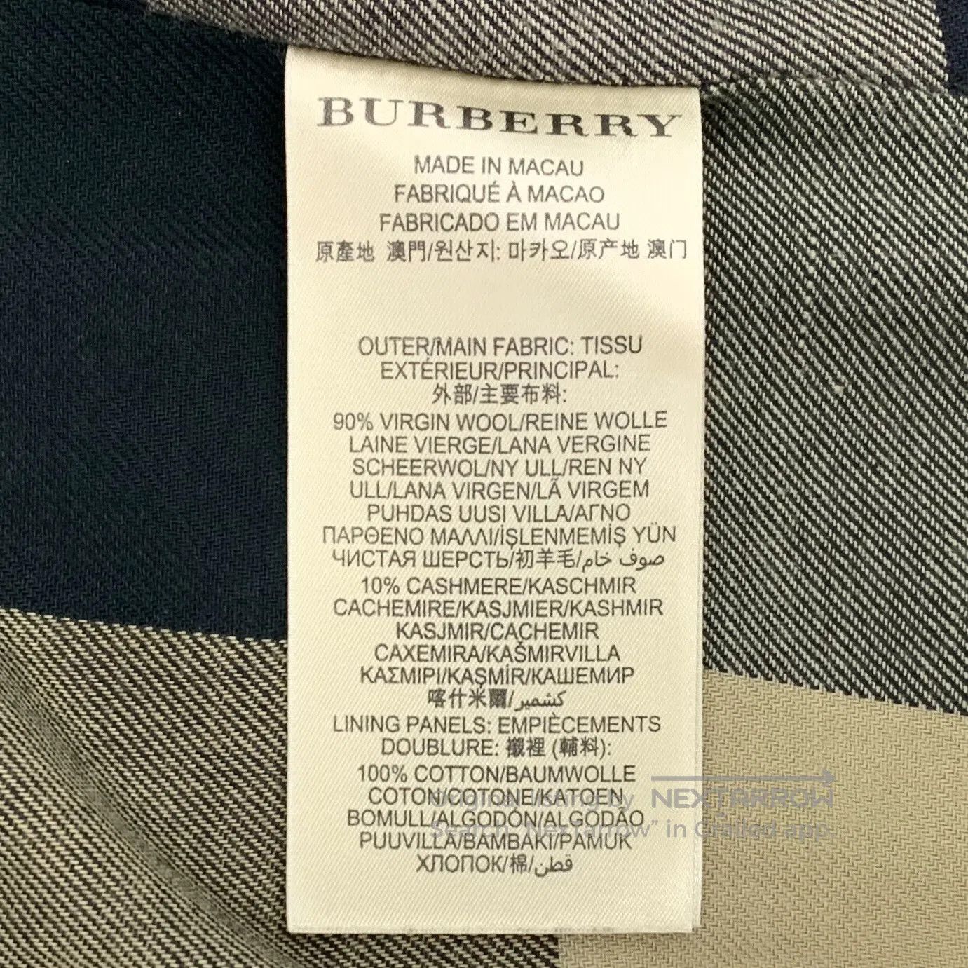 Burberry Burberry Black Wool Notched Collar Double-breasted Long Sl Size US XS / EU 42 / 0 - 6 Thumbnail