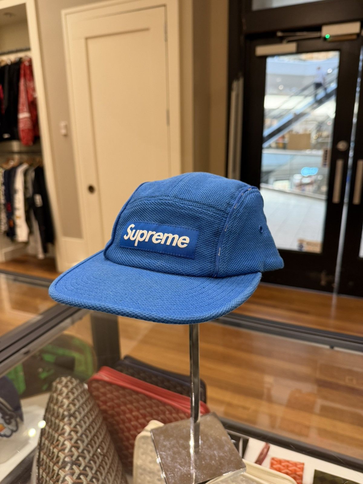 Supreme Supreme SS19 Pique Piping Camp Cap- Royal Size ONE SIZE - 1 Thumbnail