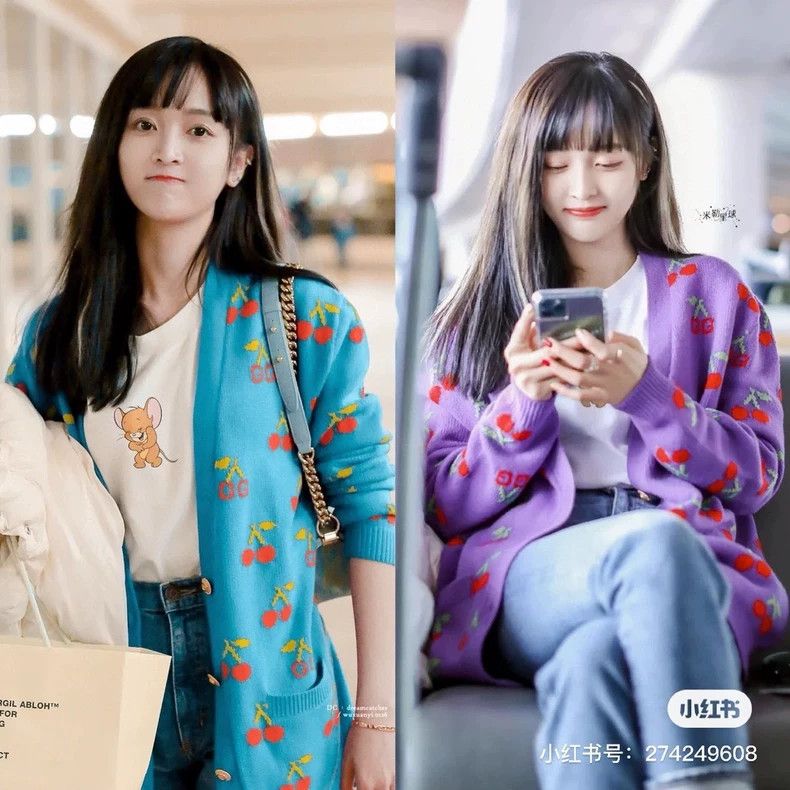 Gucci Gucci Cherry purple knitted cardigan sweater 2501-Nextarrow Size US S / EU 44-46 / 1 - 8 Thumbnail