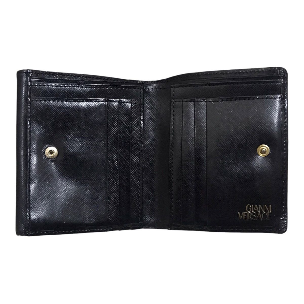 Versace Vintage Giani Versace Black Wallet Size ONE SIZE - 3 Thumbnail