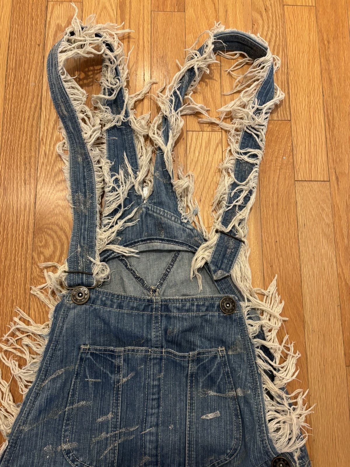 Designer Daisy Denim Overalls Size US 32 / EU 48 - 2 Thumbnail