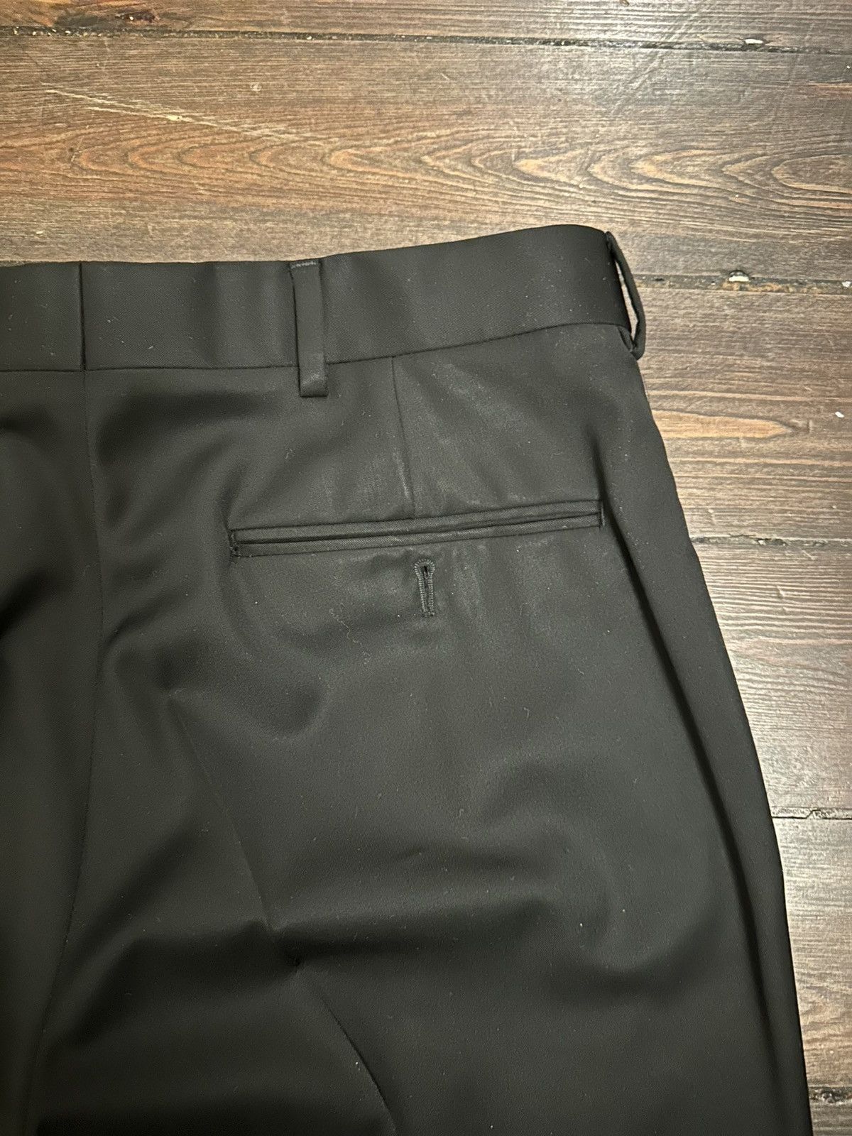 Ralph Lauren Ralph Lauren 100% Wool Black Dress Trousers 31W (Suit Pants) Size 34S - 8 Thumbnail