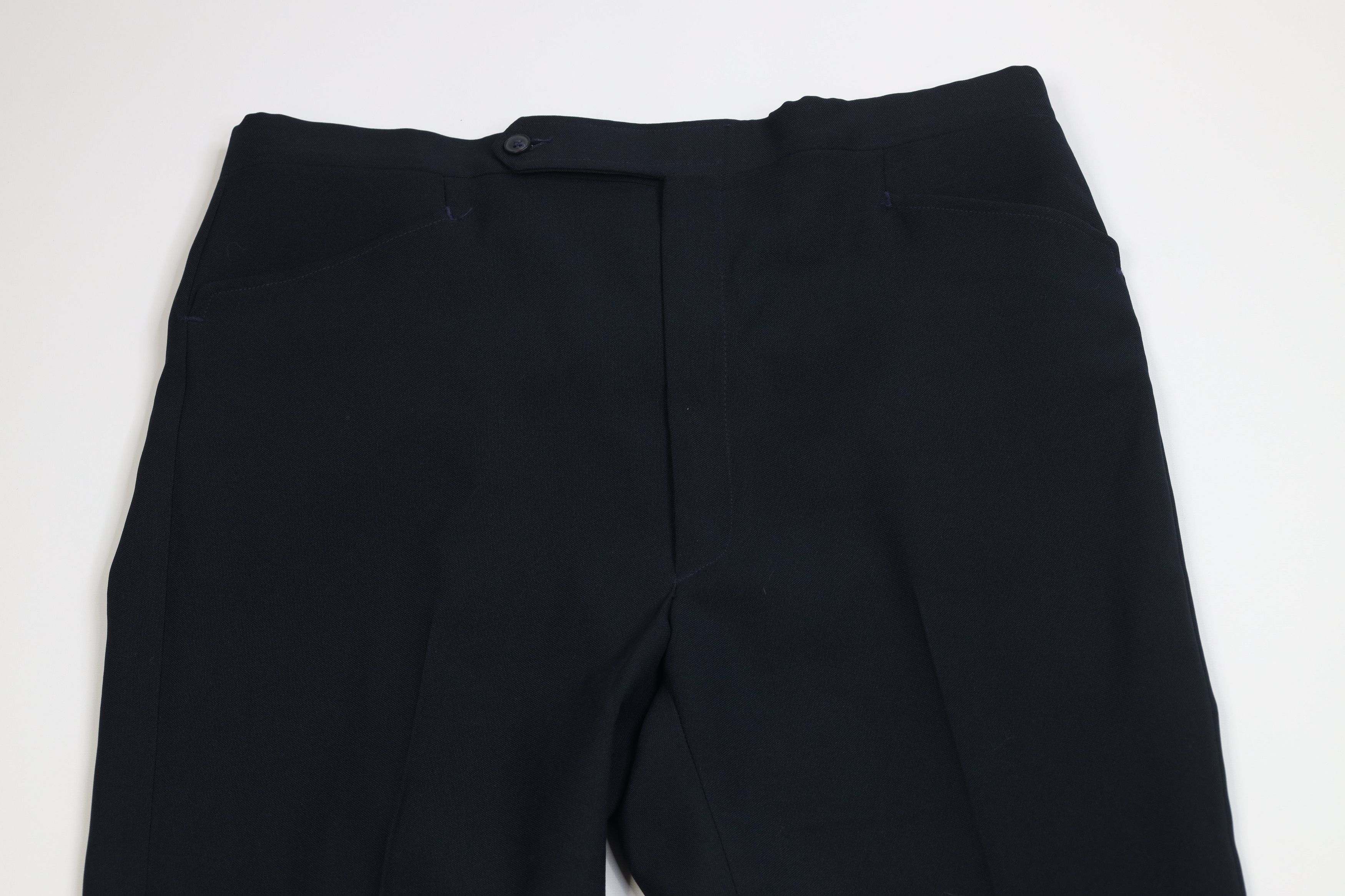 Vintage Vintage 70s Streetwear Flared Wide Leg Chino Pants Blue USA Size US 38 / EU 54 - 2 Thumbnail