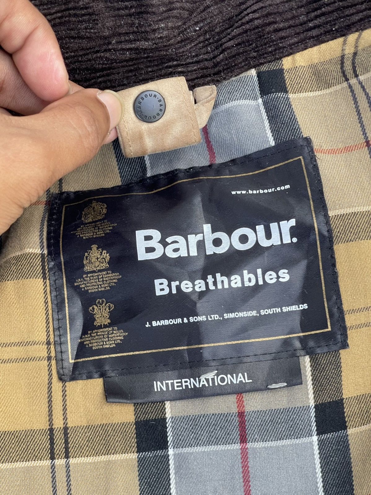 Barbour 🔥RARE🔥BARBOUR MEN'S "BREATHABLES" INTERNATIONAL WAXED JACKET Size US XL / EU 56 / 4 - 18 Thumbnail