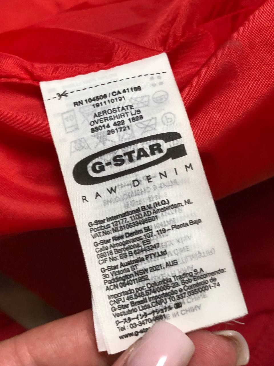 G-Star Y2K vintage jacket red logo G-Star Raw Streetwear Size US M / EU 48-50 / 2 - 3 Thumbnail