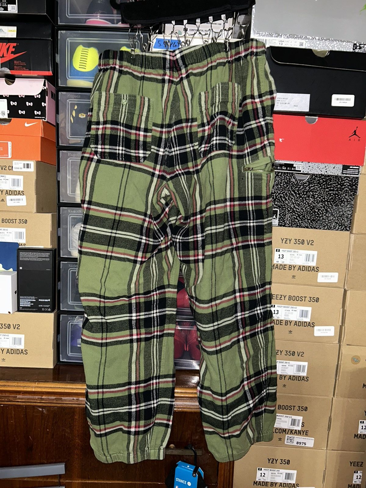 Supreme Supreme Tartan Flannel Skate Pant FW20 Plaid Green Large Size US 34 / EU 50 - 2 Thumbnail