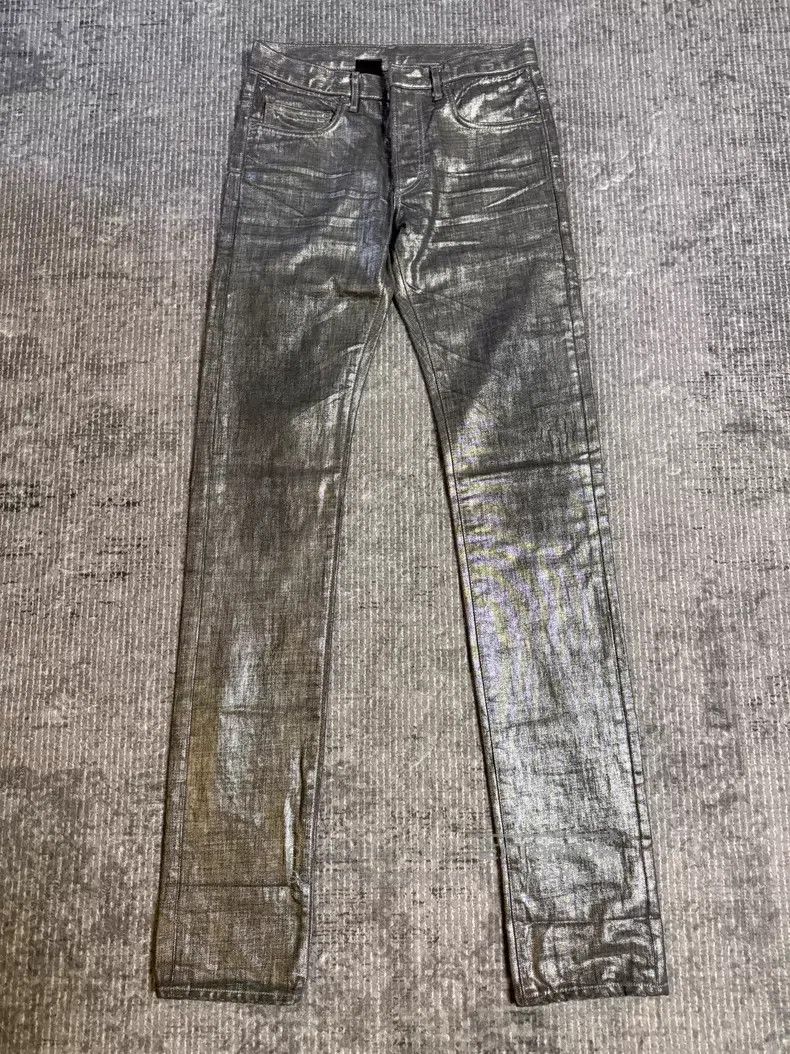 Dior Dior Silver Brushed Claw Denim Pants i Size US 28 / EU 44 - 1 Thumbnail