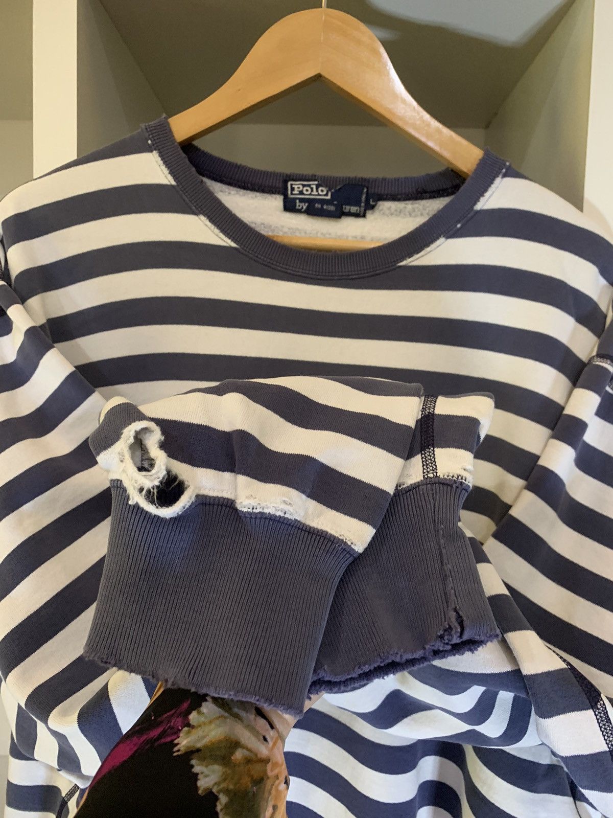 Vintage VINTAGE POLO RALPH LAUREN STRIPE SWEATER Size US L / EU 52-54 / 3 - 7 Thumbnail