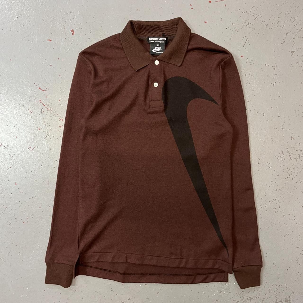 Comme Des Garçons Homme Deux Nike Long Sleeve Polo
