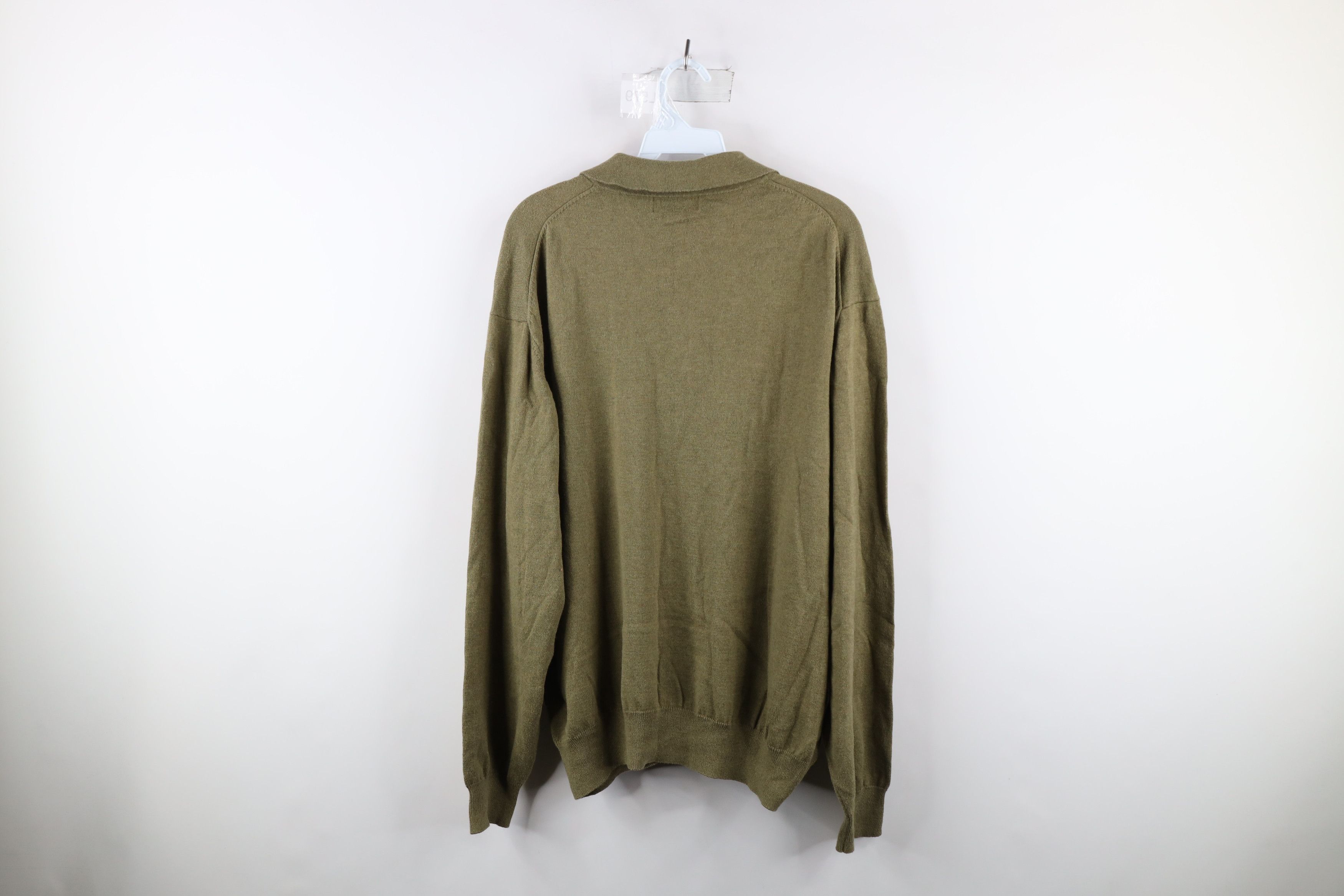 Orvis Vintage Orvis Blend Knit Collared Pullover Sweater Green Size US XL / EU 56 / 4 - 5 Thumbnail
