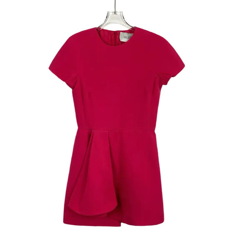 Valentino Valentino Red Wool Dress for Women 0089 Size M / US 6-8 / IT 42-44 - 1 Thumbnail