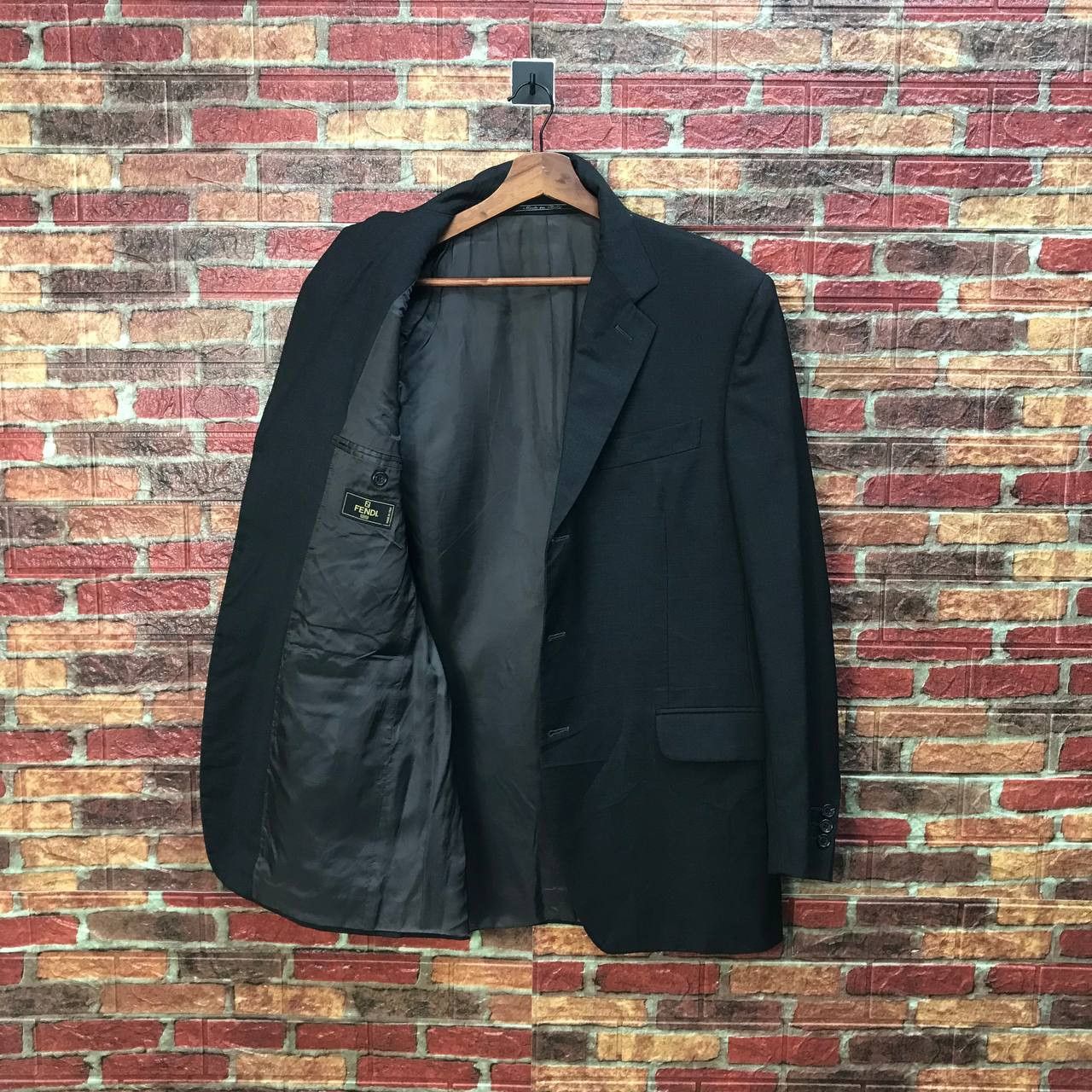 Fendi FENDI ITALY 3 BUTTON COAT / BLAZER Size 52R - 1 Thumbnail