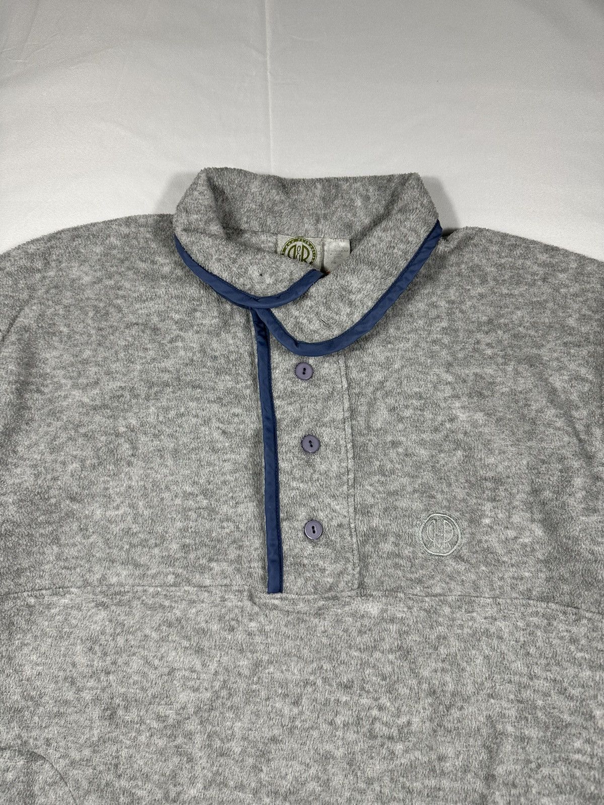 Vintage Vintage R&R Sport 90s Fleece Button Sweatshirt Size US XL / EU 56 / 4 - 5 Thumbnail