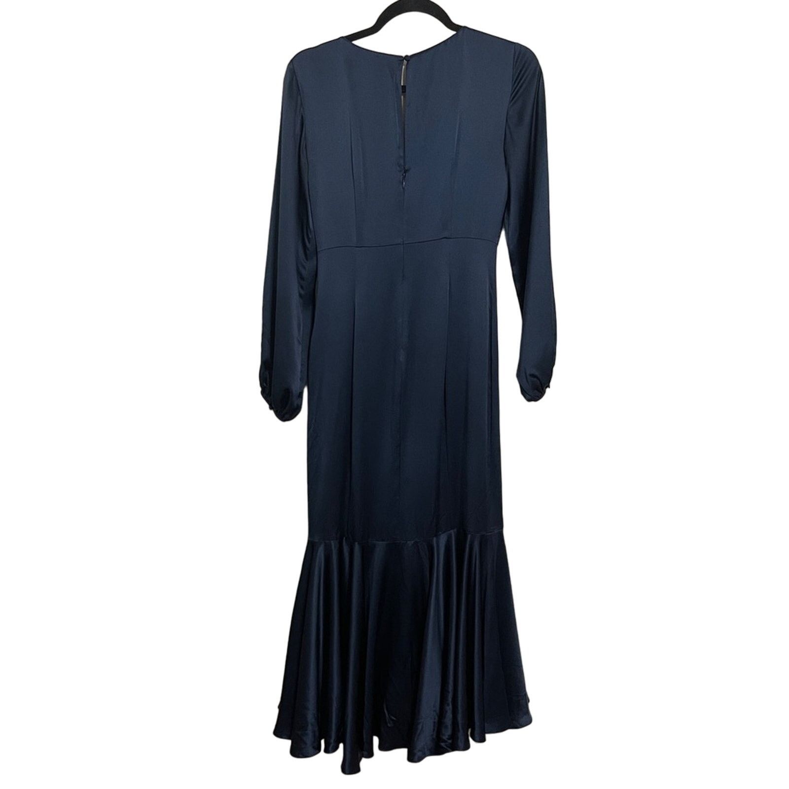Cinq a Sept CINQ A SEPT VELDA DRESS PEACOCKBLUE SILK MIDI SIZE 0/XS Size XS / US 0-2 / IT 36-38 - 6 Thumbnail