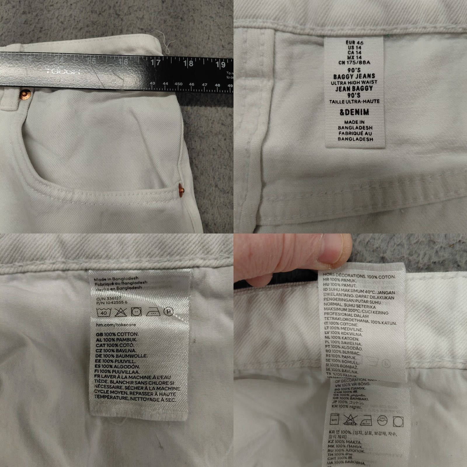 Levi's Levi's Denim Capri Jeans White 90s Baggy Capris 34 x 25.5 Womens Size 14 Casual Shaping Skinny 311 Regular Waist 29 Inseam 22 Inseam Size 27" / US 4 / IT 40 - 8 Thumbnail