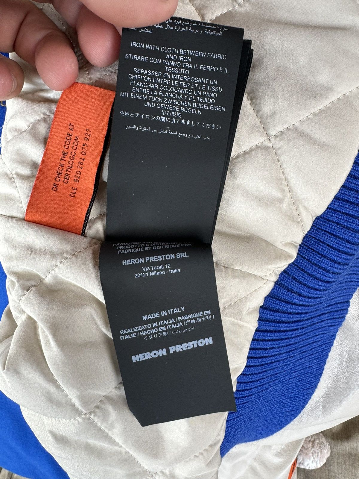 Heron Preston HERON PRESTON VARSITY JACKET SIZE SMALL Size US S / EU 44-46 / 1 - 12 Thumbnail