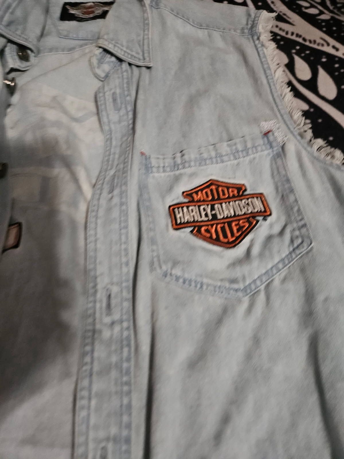 Harley Davidson Harley Davidson Live To Ride Denim Jacket Size US L / EU 52-54 / 3 - 3 Thumbnail