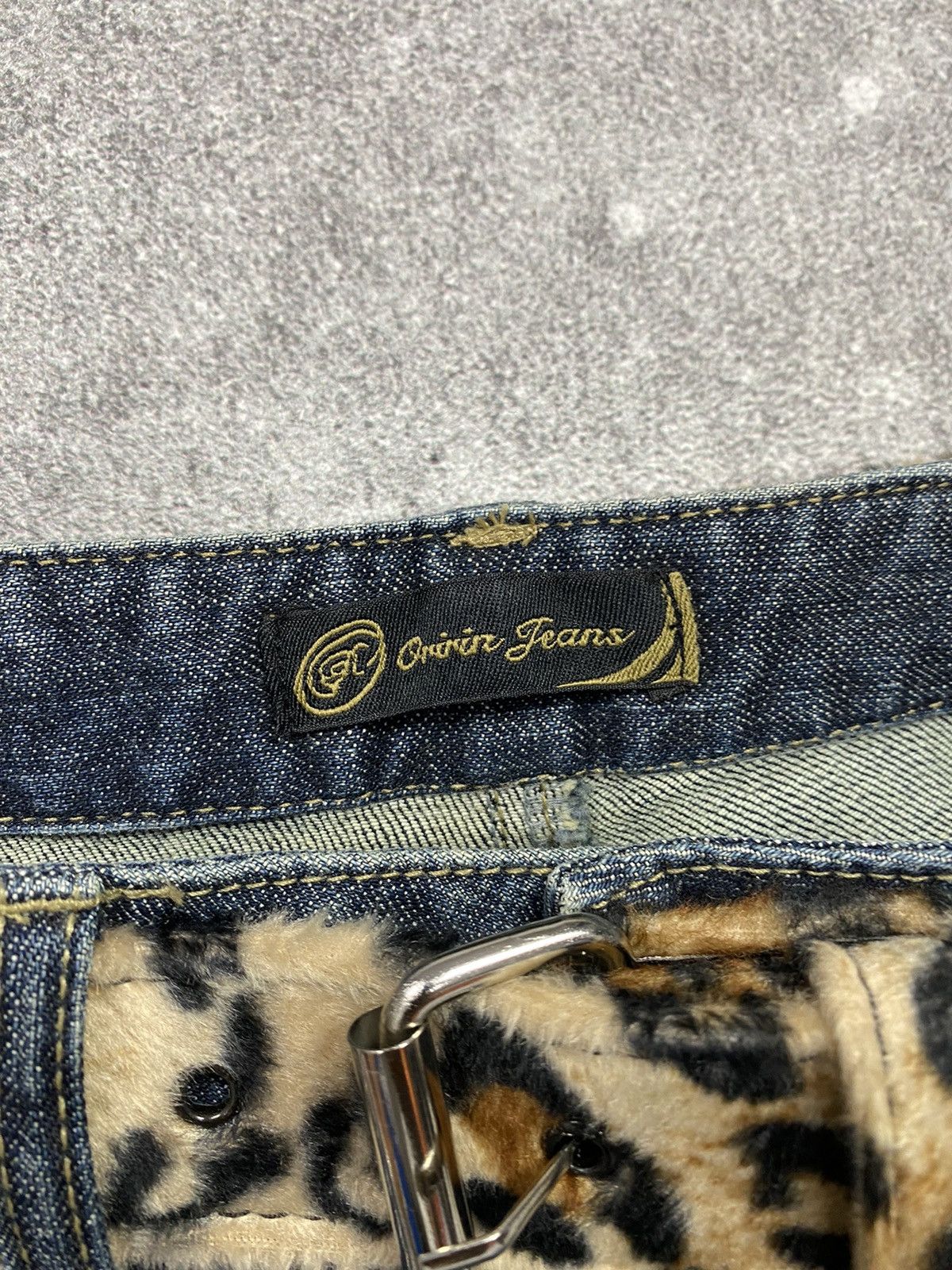 If Six Was Nine × Japanese Brand × Le Grande Bleu (L.G.B.) 2000s Oririn Studed Washed Flare Jean Pant Size US 28 / EU 44 - 4 Thumbnail