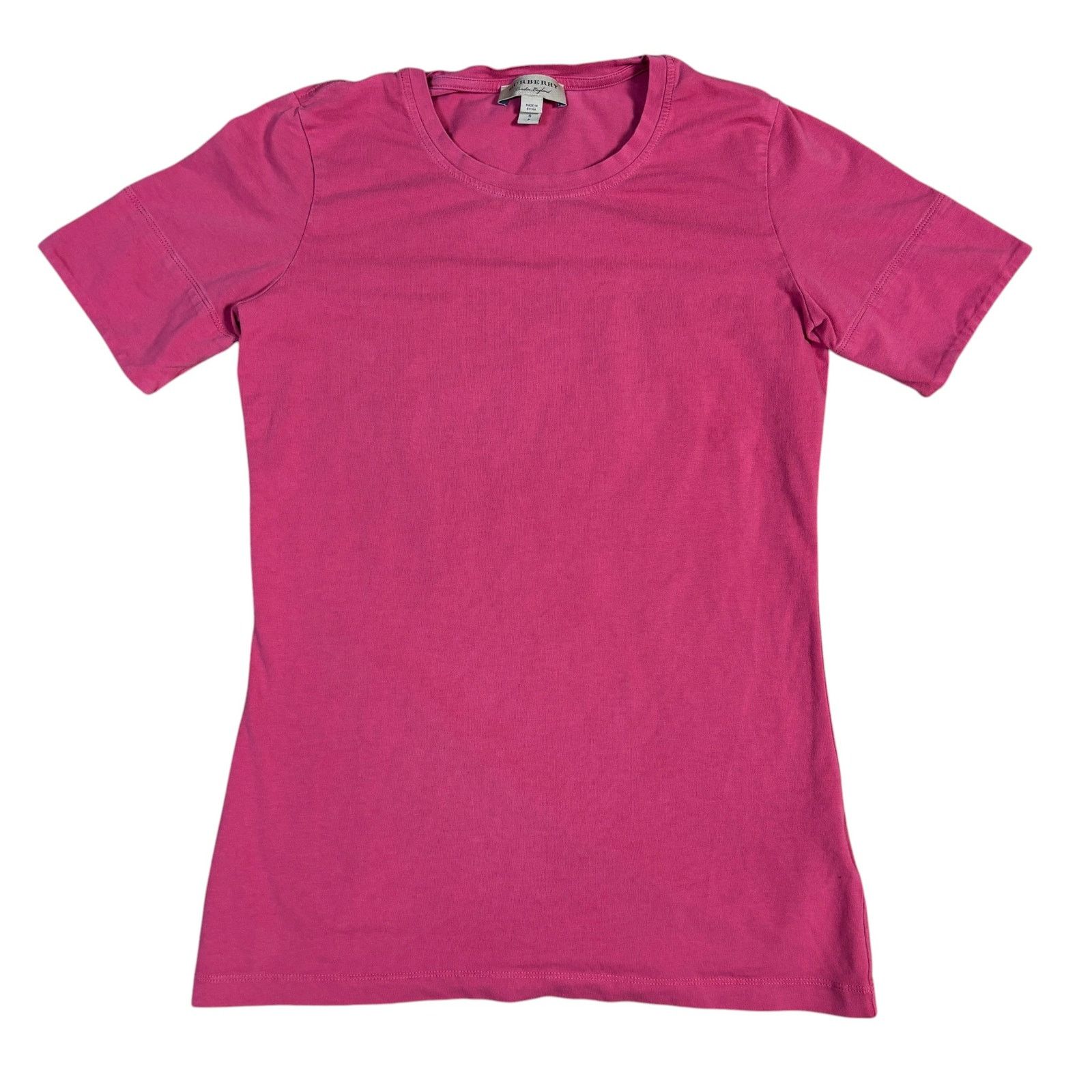 Burberry y2k 2000s style Burberry London womens Tshirt pink small Size L / US 10 / IT 46 - 1 Thumbnail