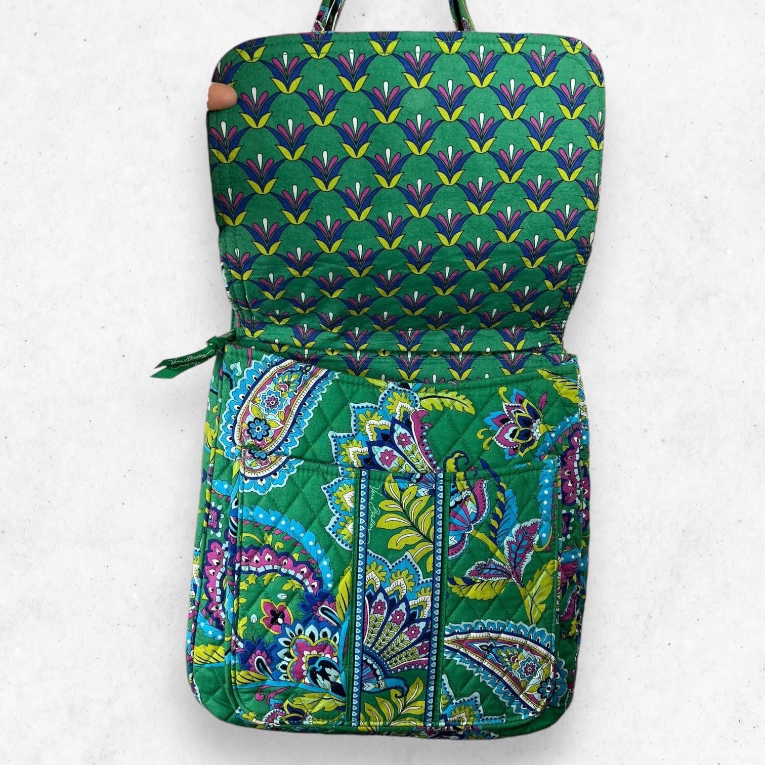 Vera Bradley Vera Bradley Emerald Paisley Mailbag Crossbody Shoulder Bag Size ONE SIZE - 3 Thumbnail