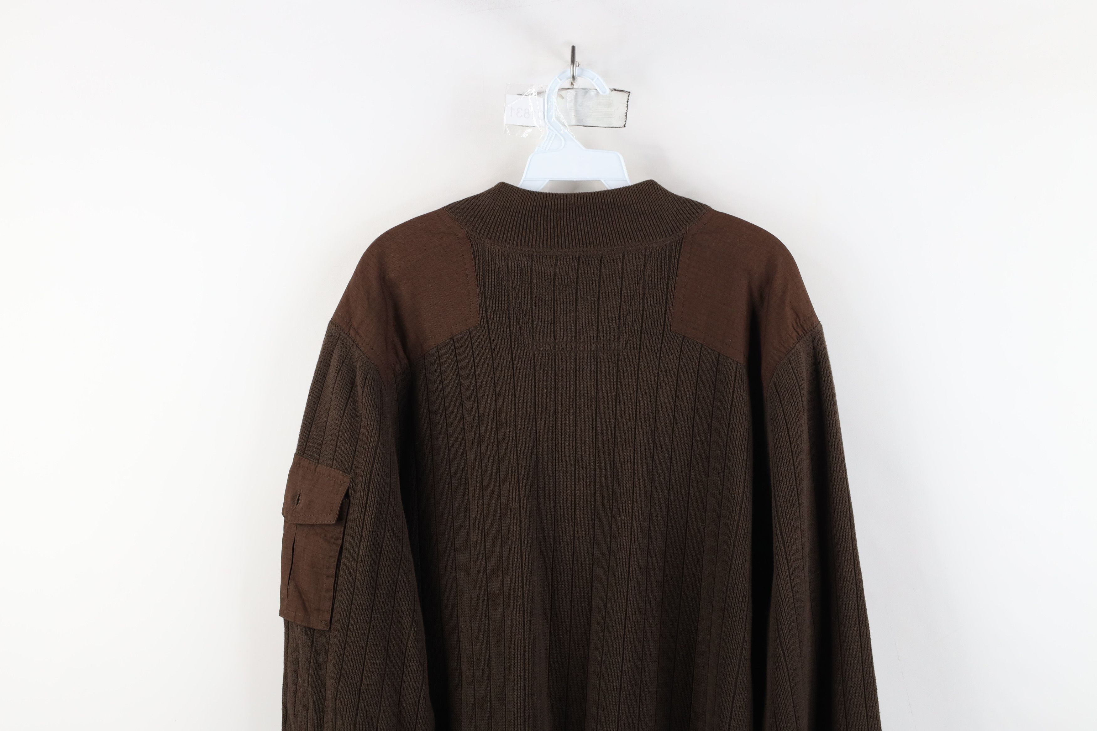 Eddie Bauer × Vintage Vintage Eddie Bauer Heavyweight Knit Commando Sweater Brown Size US XL / EU 56 / 4 - 12 Thumbnail