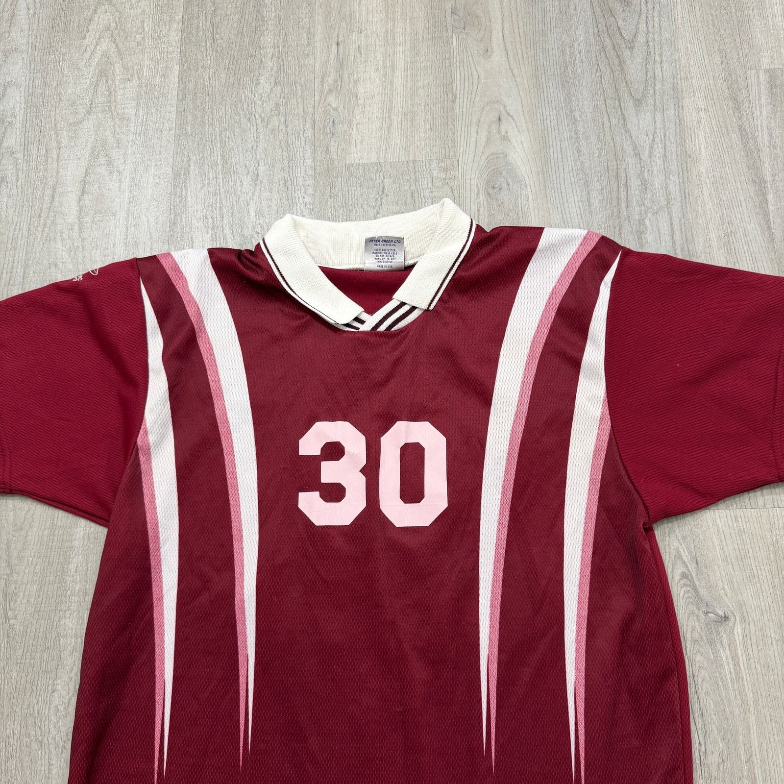 Vintage Vintage Dynamic Soccer Collared Jersey Medium Red White 90s Size US M / EU 48-50 / 2 - 2 Thumbnail