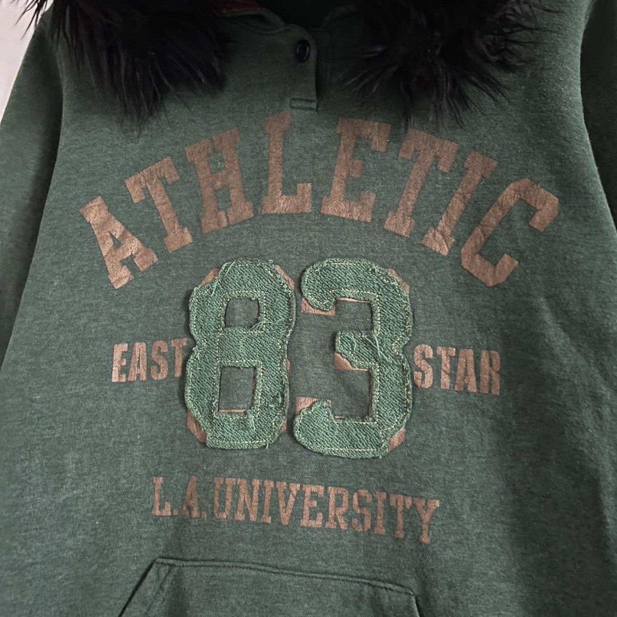 Japanese Brand NY Athletic Fur Hoodie Ifsixwasnine LGB style Size US M / EU 48-50 / 2 - 4 Thumbnail