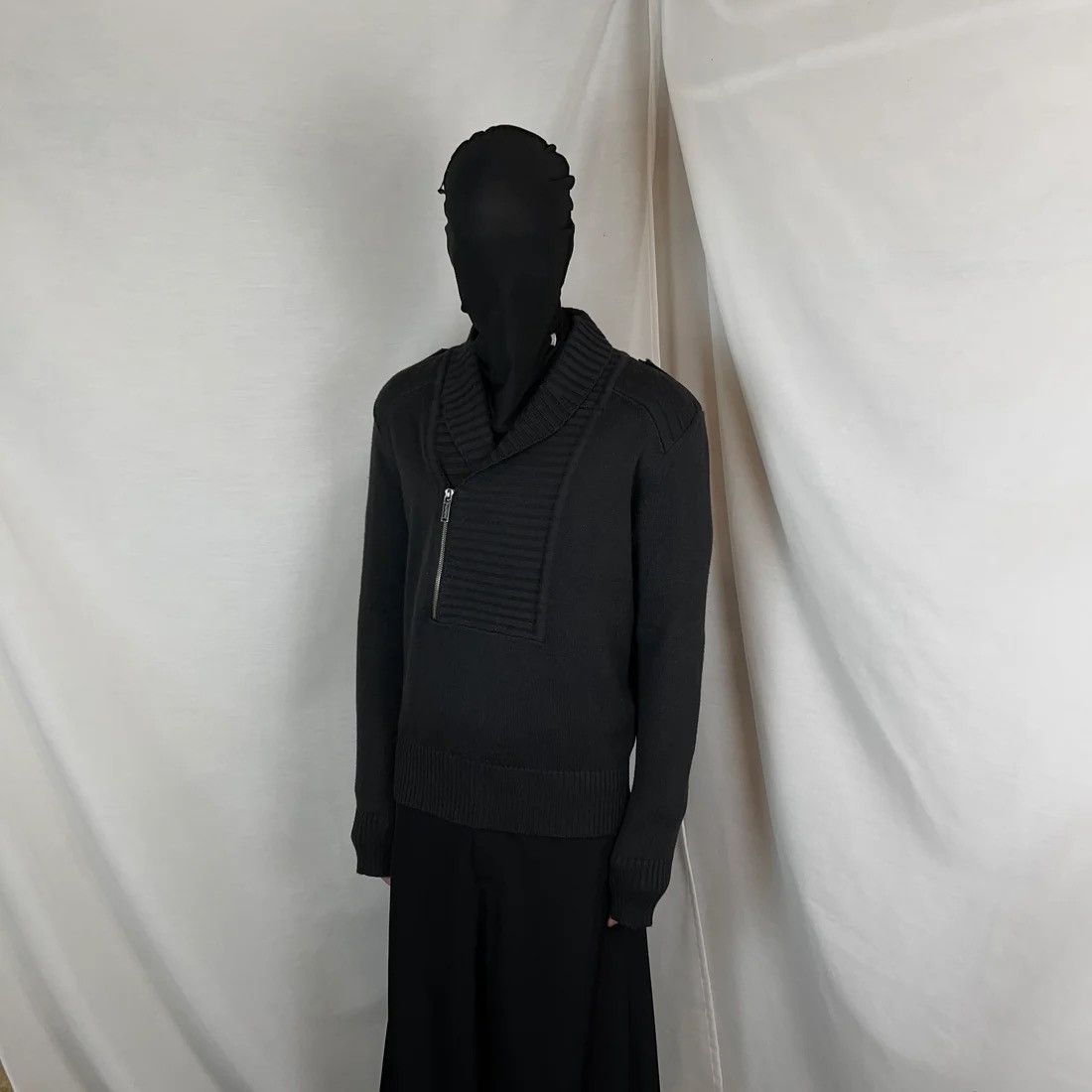Dirk Bikkembergs Dirk Bikkembergs Military Zip Knit Sweater - AW10 Size US M / EU 48-50 / 2 - 2 Thumbnail