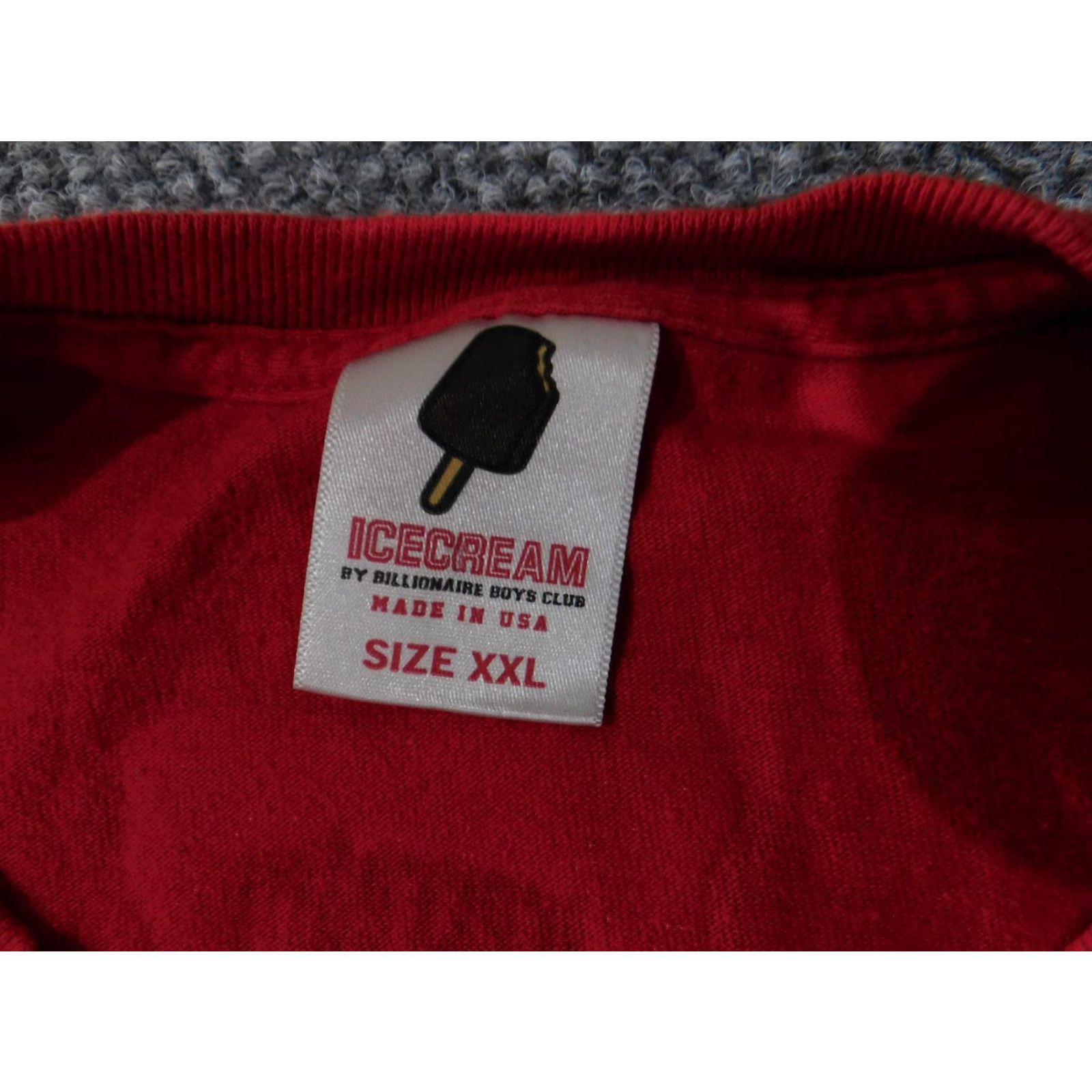 Billionaire Boys Club Billionaire Boys Club Icecream Shirt Mens 2XL Red Graphic Print Crew Neck Short Sleeve Cotton USA Size US XXL / EU 58 / 5 - 5 Thumbnail