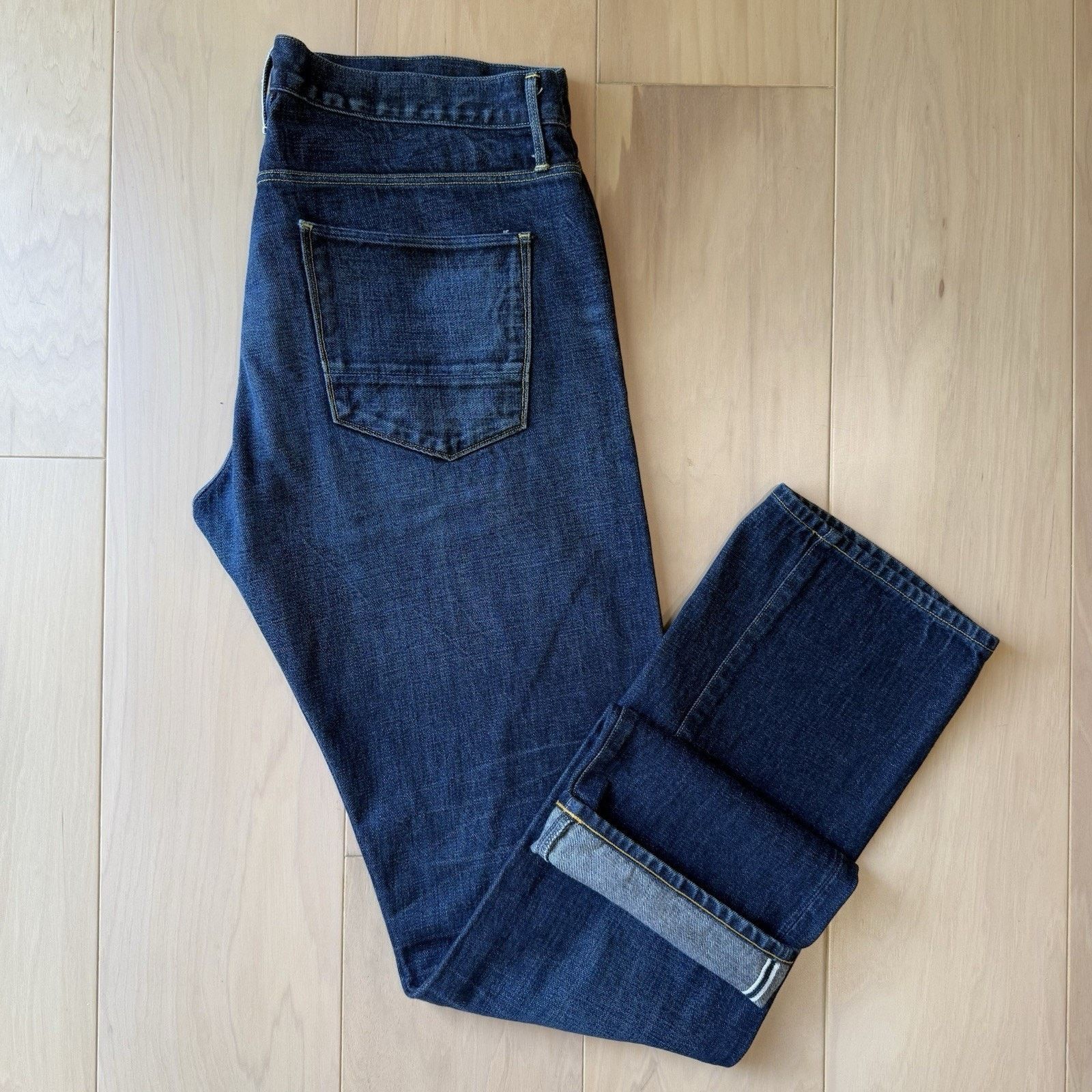 3x1 3x1 Selvedge Jeans 36 Blue Dark Wash Minimalist Workwear Size US 36 / EU 52 - 2 Thumbnail